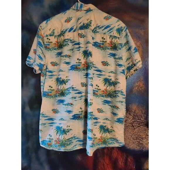 RED CAMEL XL Hawaiian Palm Tree Graphic Print Shirt Men's - Picture 2 of 5